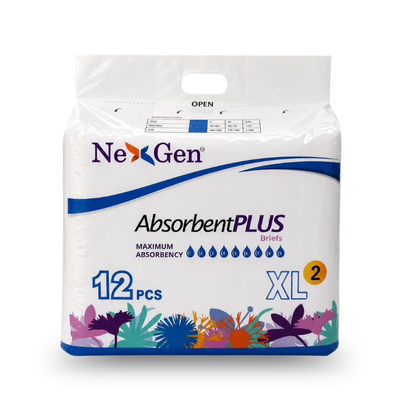 Absorbent Plus Overnight Briefs - view 3
